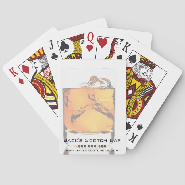 Scotch Business Promotion Playing Cards (Back)