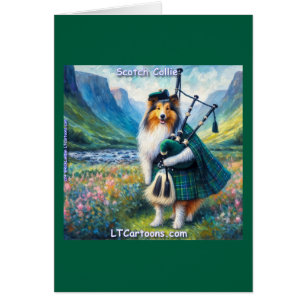 Scotch Collie Serenade – Bagpipes & Tartan Whimsy