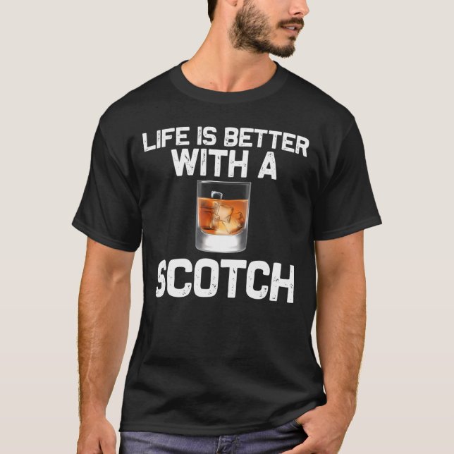 Scotch Drinkers Men Women Scotch Whiskey 2 T-Shirt (Front)