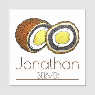 Scotch Egg UK British Food Yorkshire England Name Tag