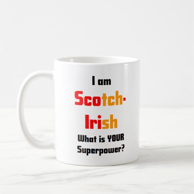 scotch-irish coffee mug (Left)