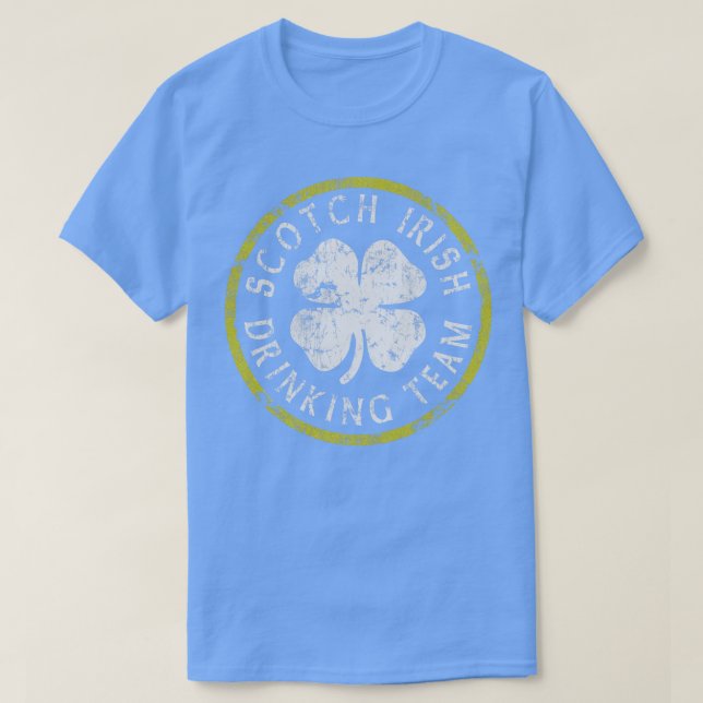 Scotch Irish Drinking Team St Patricks Day Scottis T-Shirt (Design Front)