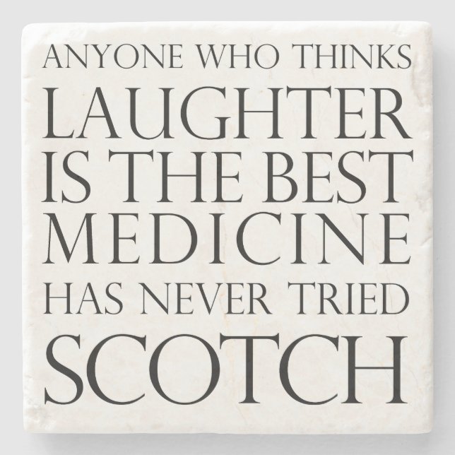 Scotch Laughter Marble Coaster (Front)