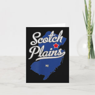 Scotch Plains New Jersey Nj Map Card
