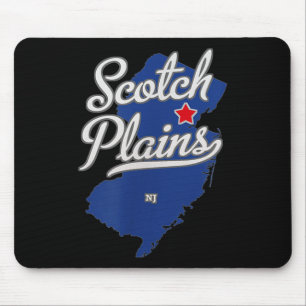 Scotch Plains New Jersey Nj Map Mouse Pad