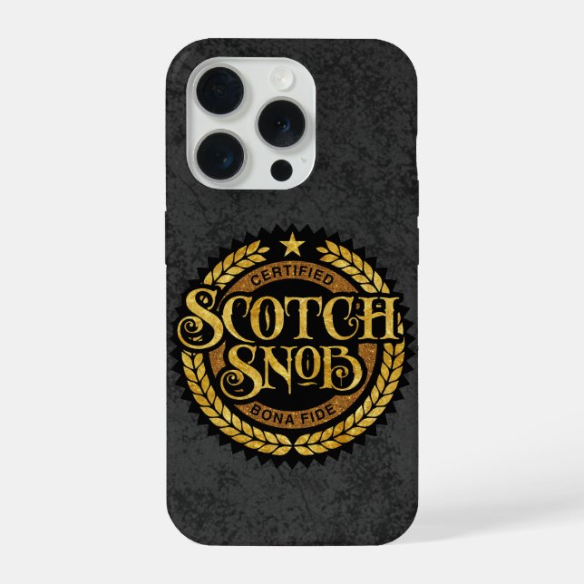 Scotch Snob - funny whiskey drinker iPhone Case (Back)