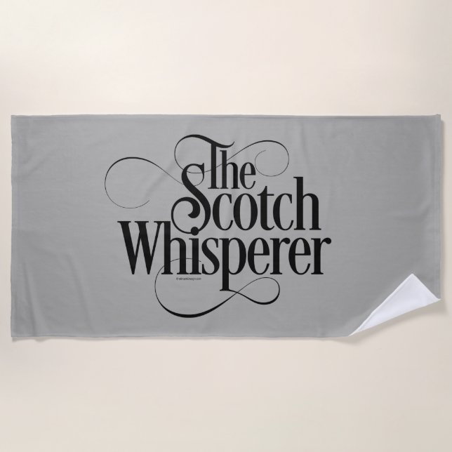 Scotch Whisperer Beach Towel (Front)
