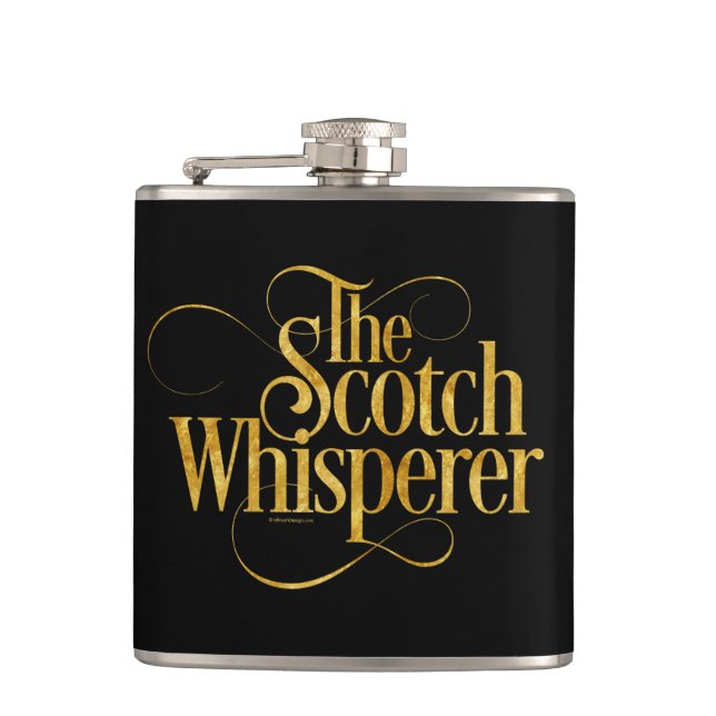 Scotch Whisperer Hip Flask (Front)