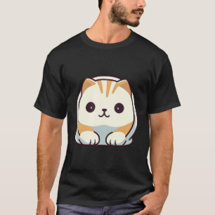 Scotish Fold Cat Minimal Love Cats T-Shirt