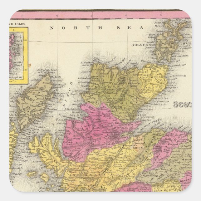 Scotland 16 square sticker (Front)