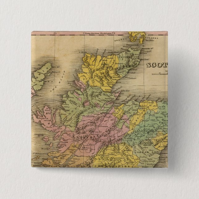 Scotland 17 15 cm square badge (Front)