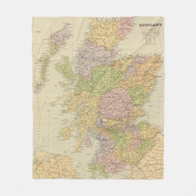 Scotland 19 fleece blanket (Front)