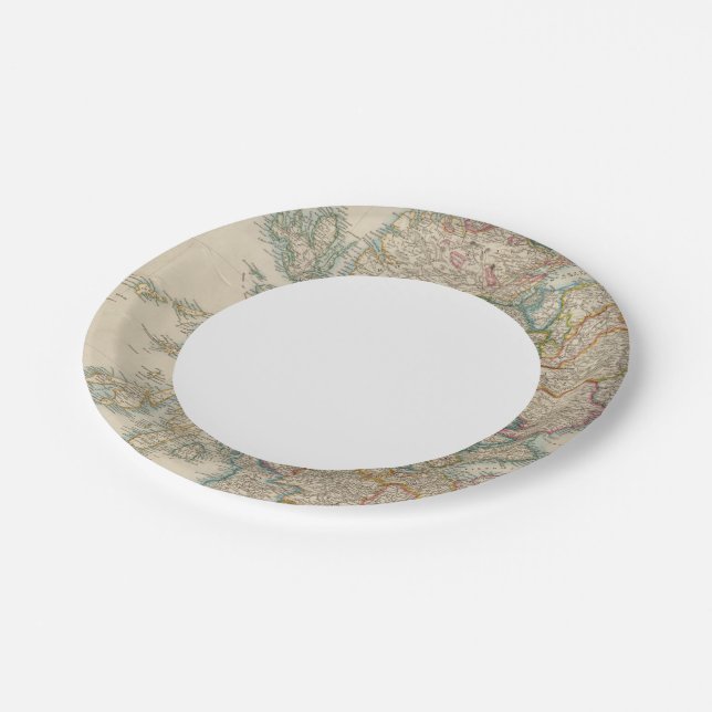 Scotland 3 paper plate (Angled)