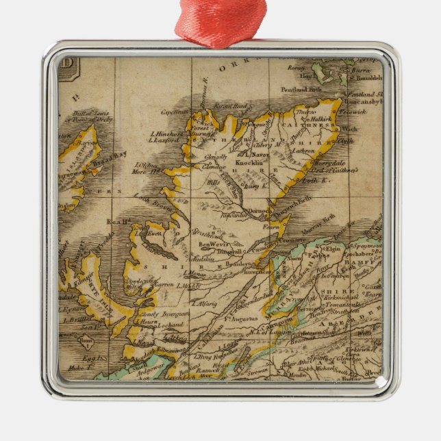 Scotland 5 metal tree decoration (Front)