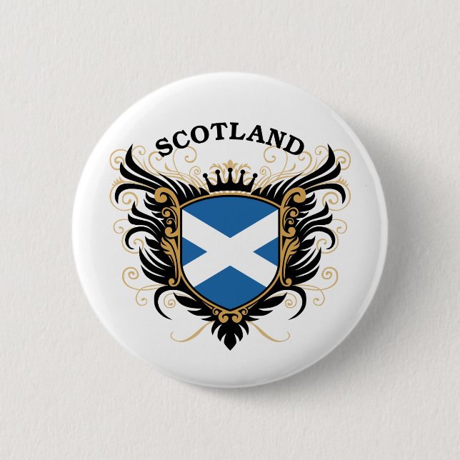 Scotland 6 Cm Round Badge (Front)