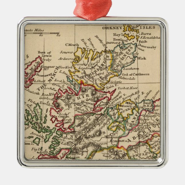 Scotland 7 metal tree decoration (Front)
