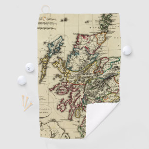 Scotland ancient, modern golf towel