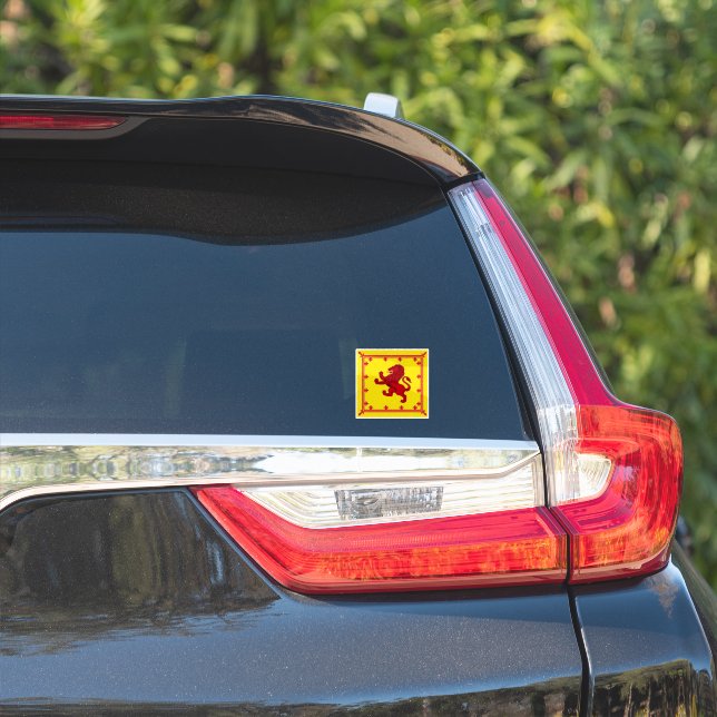 Scotland ancient red Rampant lion emblem (Car Side)