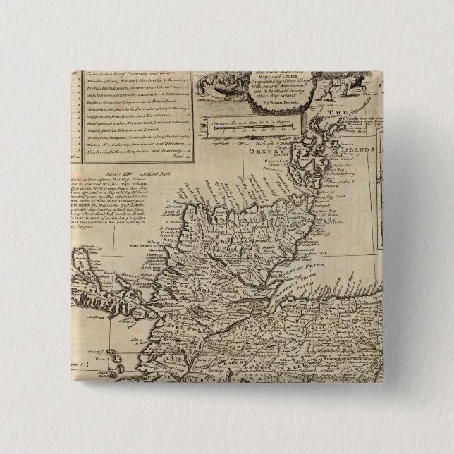 Scotland and Northern Britain 15 Cm Square Badge (Front)