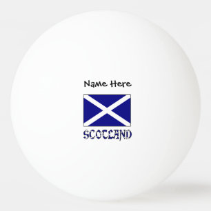 Scotland and St. Andrew Cross Flag Personalised  Ping Pong Ball