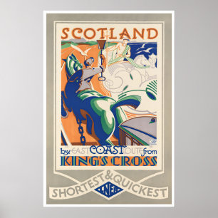 Scotland Art Travel Poster Scottish Print