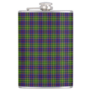 Scotland Ayrshire District Tartan Hip Flask
