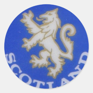 scotland badge classic round sticker