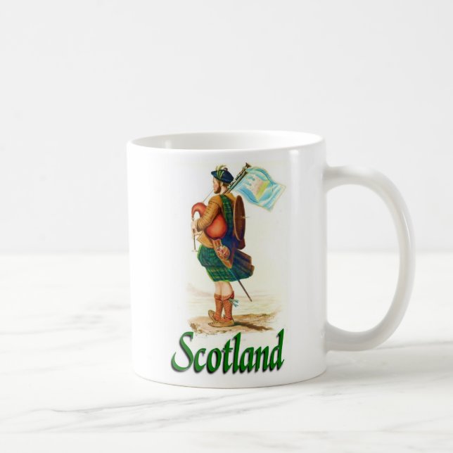 Scotland Bagpiper Coffee Mug (Right)