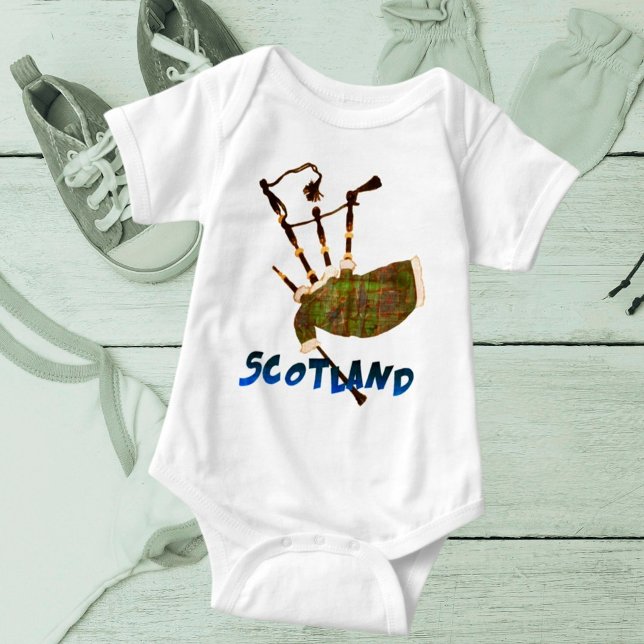 Scotland Bagpipes Baby Bodysuit (Creator Uploaded)