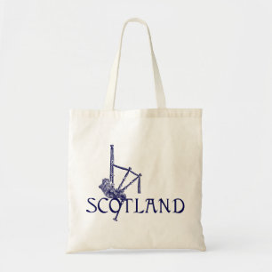 Scotland Bagpipes, Scottish Design Tote Bag