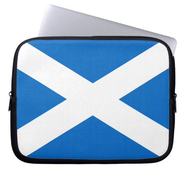 Scotland Bold Flag Graphic Laptop Sleeve (Front)