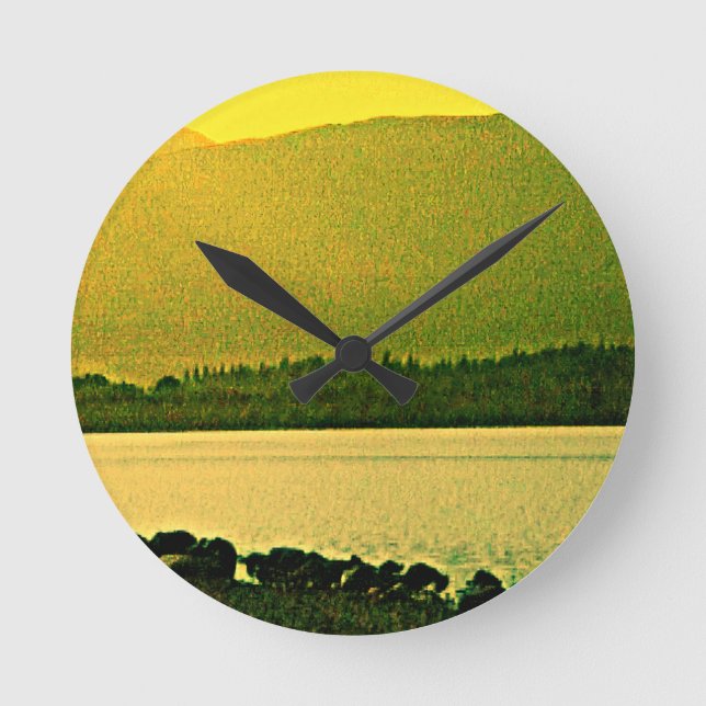 Scotland Cairngorm Mountains Art 37319a1 jGibney Round Clock (Front)
