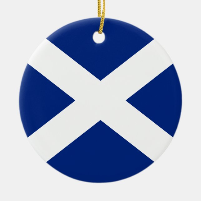 SCOTLAND CERAMIC TREE DECORATION (Front)