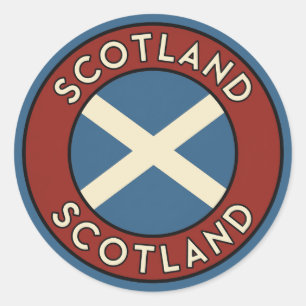 Scotland Classic Round Sticker