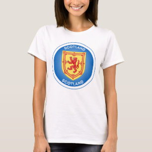 Scotland Coat of Arms Circle Shape T-Shirt