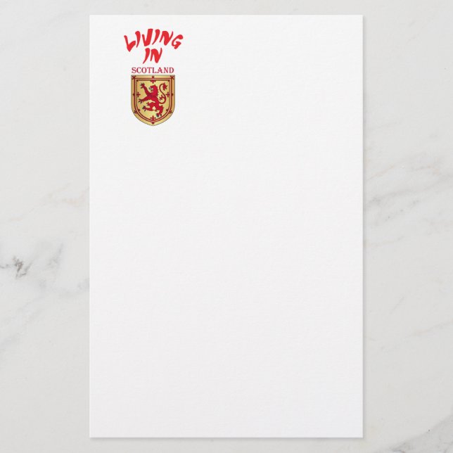 Scotland coat of arms stationery (Front)