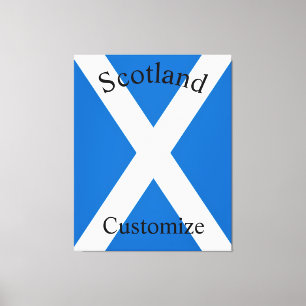 Scotland Country Flag Thunder_Cove Canvas Print
