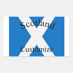 Scotland Country Flag Thunder_Cove Rectangular Sticker