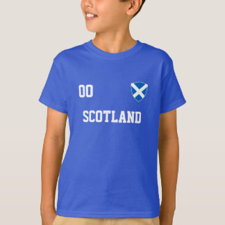 Scotland Custom Name And Number Football T-Shirt