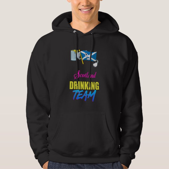 Scotland Drinking Team  Sarcastic Hoodie (Front)
