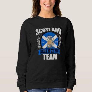 Scotland Drinking Team  Scottish Flag Beer Saltire Sweatshirt