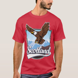 Scotland Eagle landscape vector T-Shirt