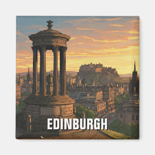 Scotland Edinburgh Dugald Stewart Monument  Magnet