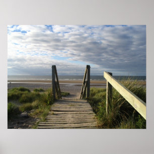 scotland Findhorn Boardwalk Poster