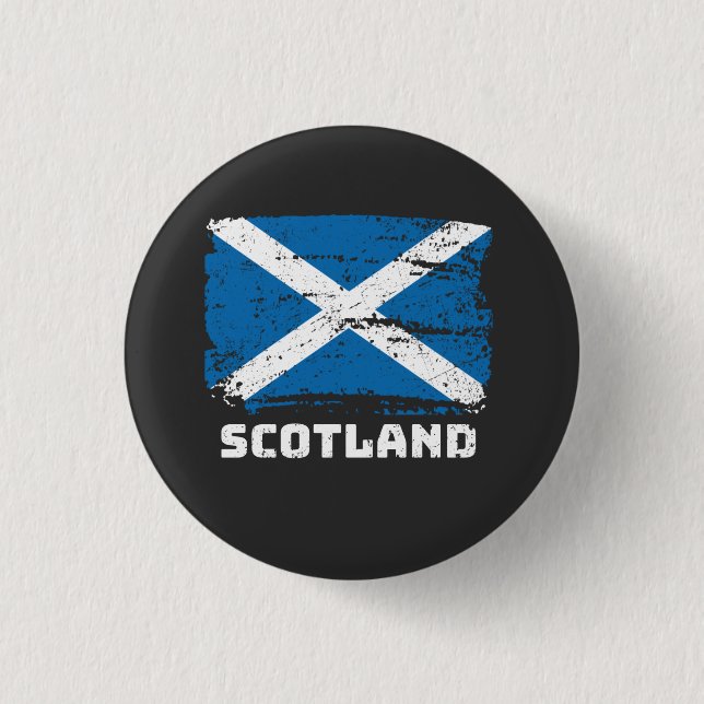 Scotland Flag 3 Cm Round Badge (Front)