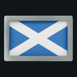 SCOTLAND FLAG BLUE WHITE CROSS  BELT BUCKLE<br><div class="desc">The flag of Scotland,  also known as St Andrew's Cross,  or the Saltire.
This is the national flag of Scotland and consists of a white saltire defacing a blue field.</div>