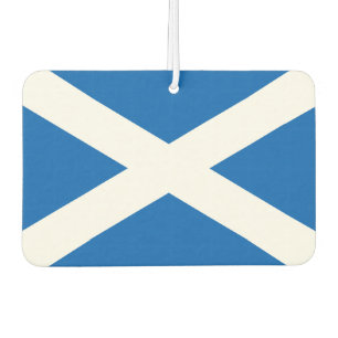 SCOTLAND FLAG BLUE WHITE CROSS CAR AIR FRESHENER