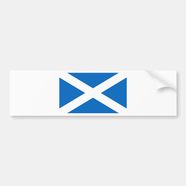 Scotland Flag Bumper Sticker (Front)