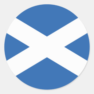 Scotland Flag Classic Round Sticker
