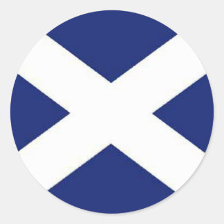 SCOTLAND FLAG CLASSIC ROUND STICKER